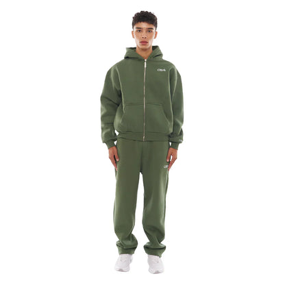 Tracksuit zip-up green
