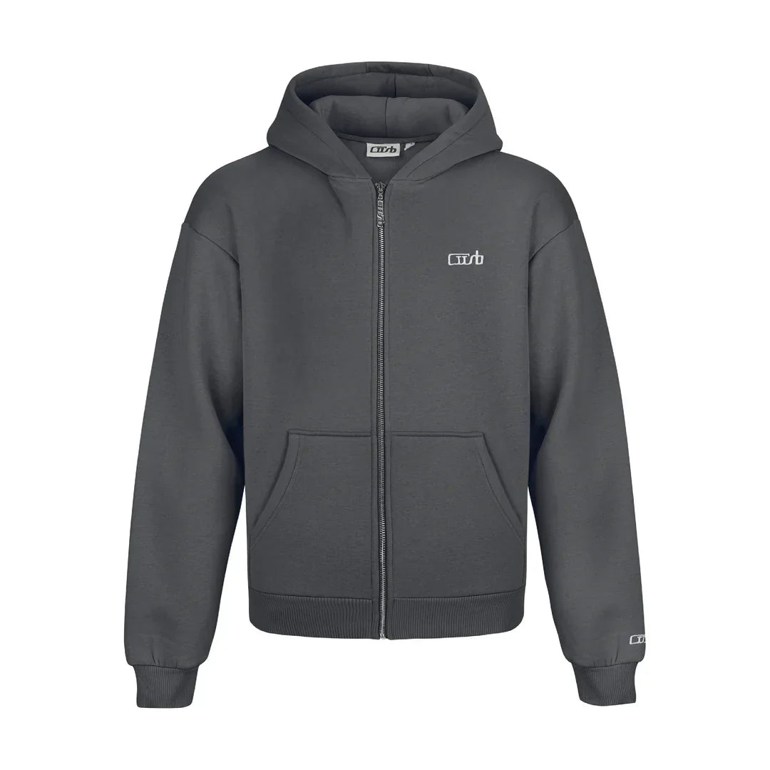 Tracksuit zip-up anthrazit