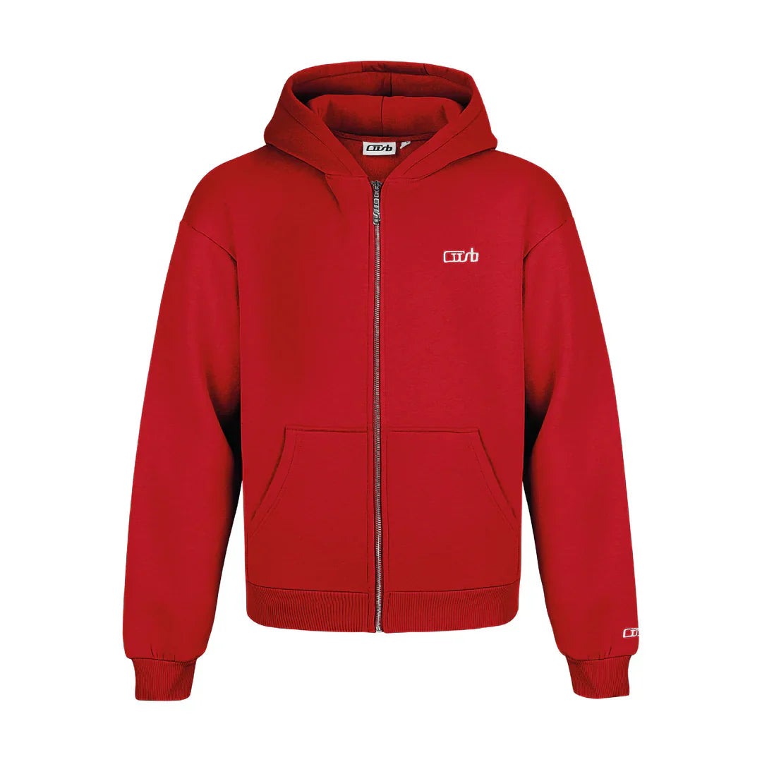 Tracksuit zip-up red