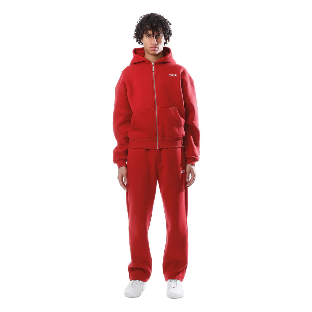 Tracksuit zip-up red