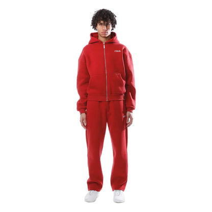 Tracksuit zip-up red