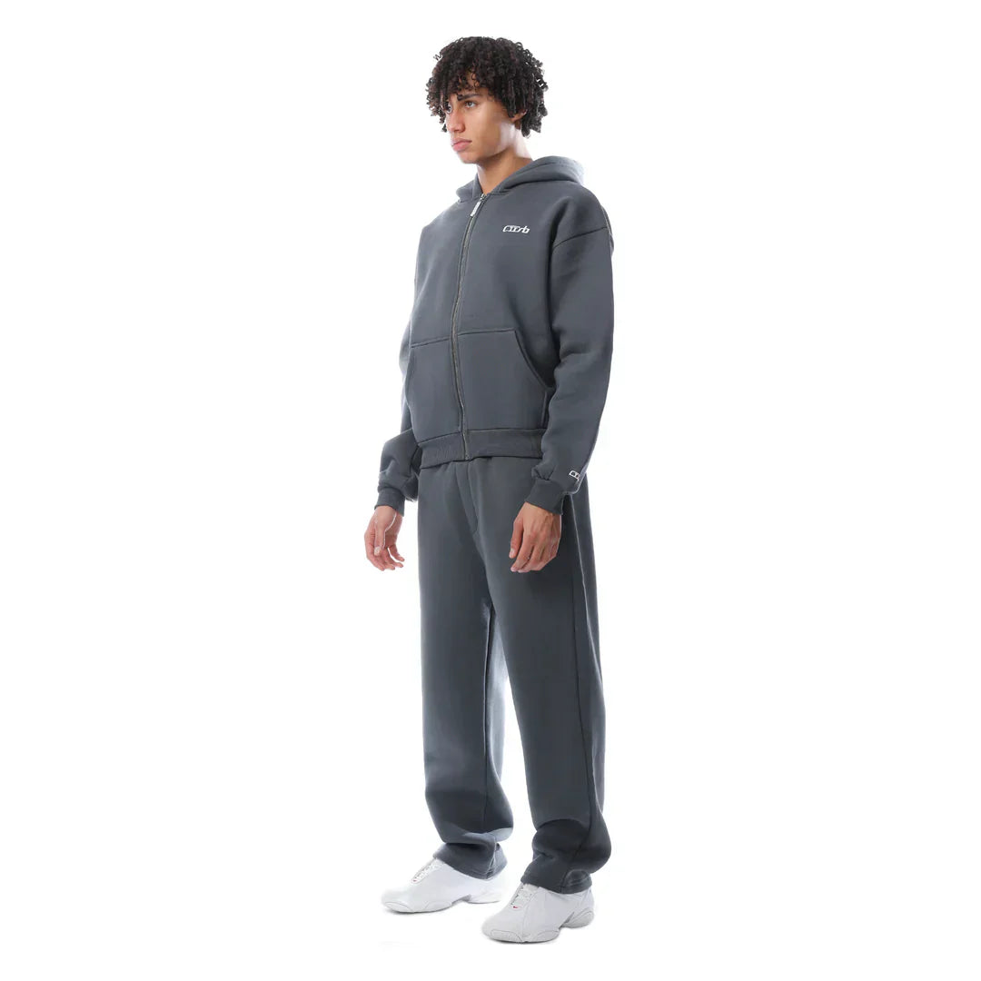 Tracksuit zip-up anthrazit