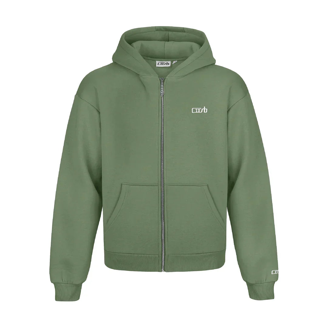 Tracksuit zip-up green