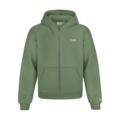 Tracksuit zip-up green